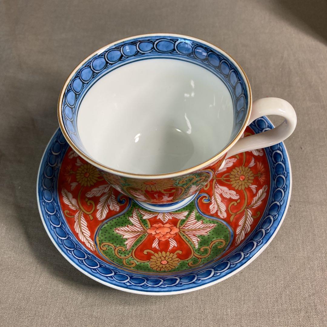 源右衛門】古伊万里の伝統 舘林源右衛門作 古伊万里赤濃菊絵