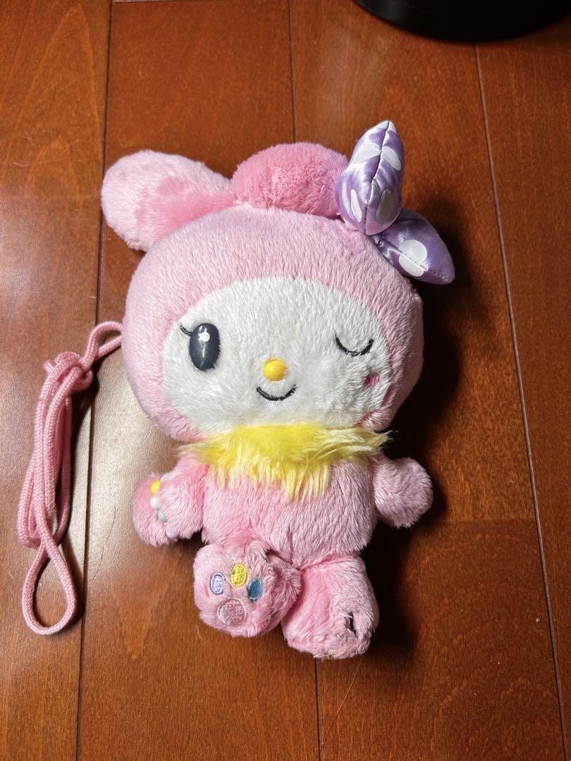 マイメロ　ポップメロシリーズ　ぬいぐるみポシェット