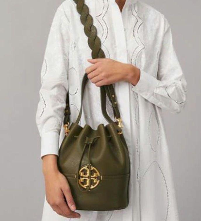 トリーバーチ Tory Burch グリーン バケットバッグ