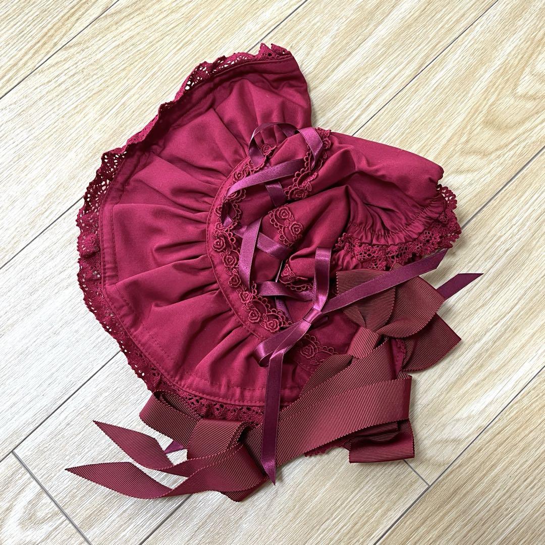 新品】BABY, ハーフボンネット 赤 - メルカリ