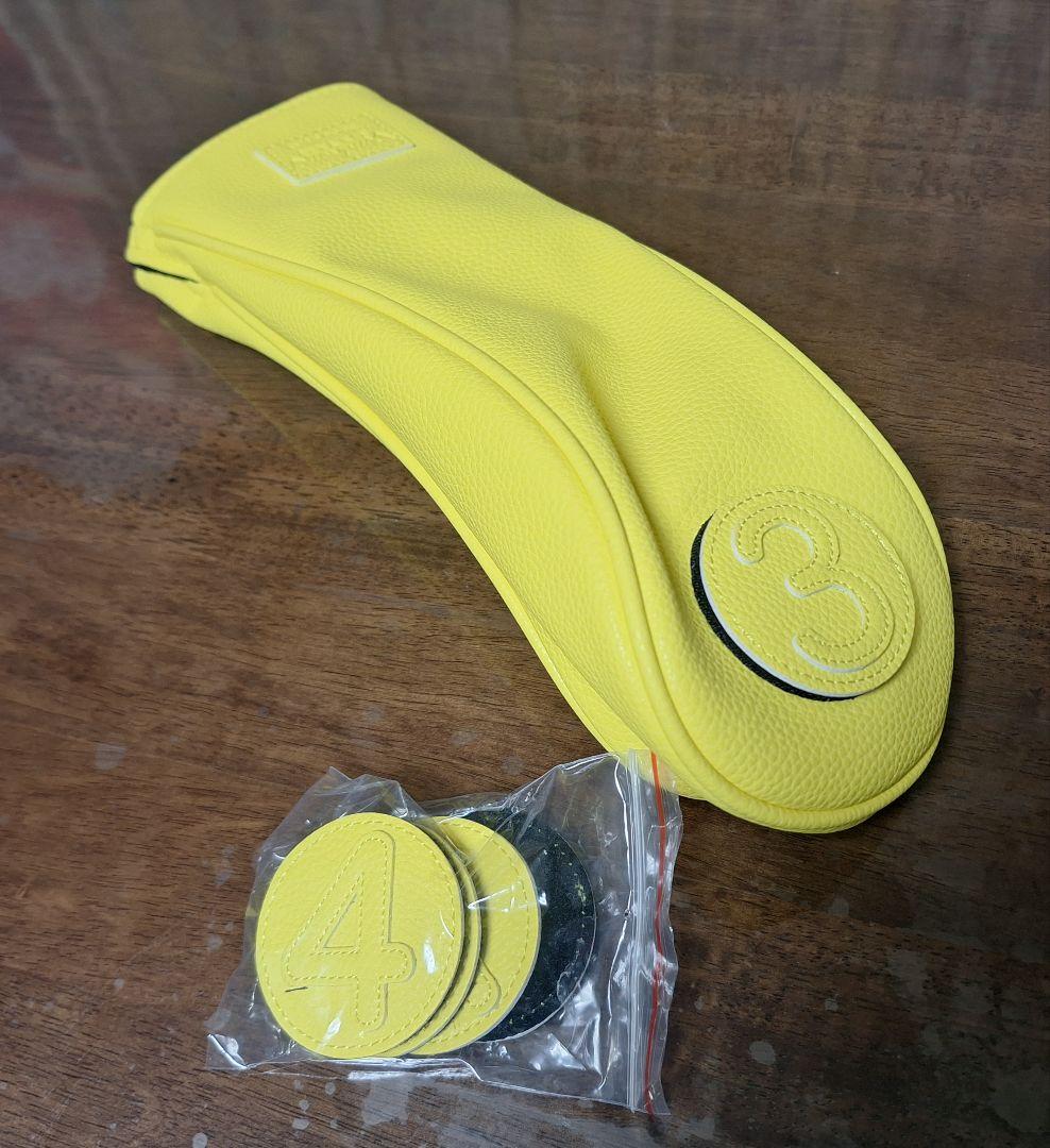 フェアウェイウッドカバー（イエロー）未使用ヘッドカバー
