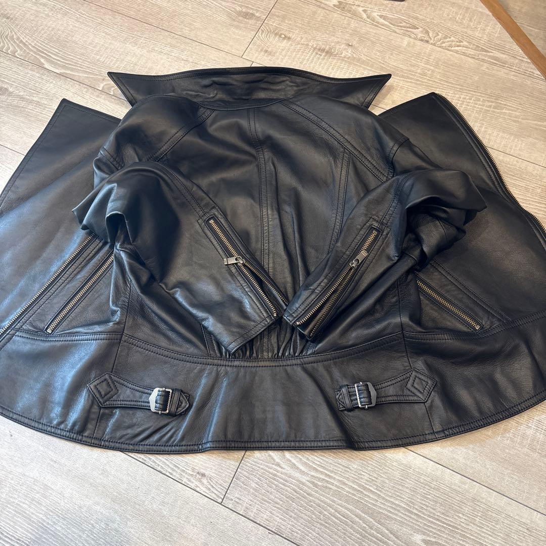 AZEDINGLAM ブラック ライダースジャケット AZEDINGLAM ブラック ライダースジャケット