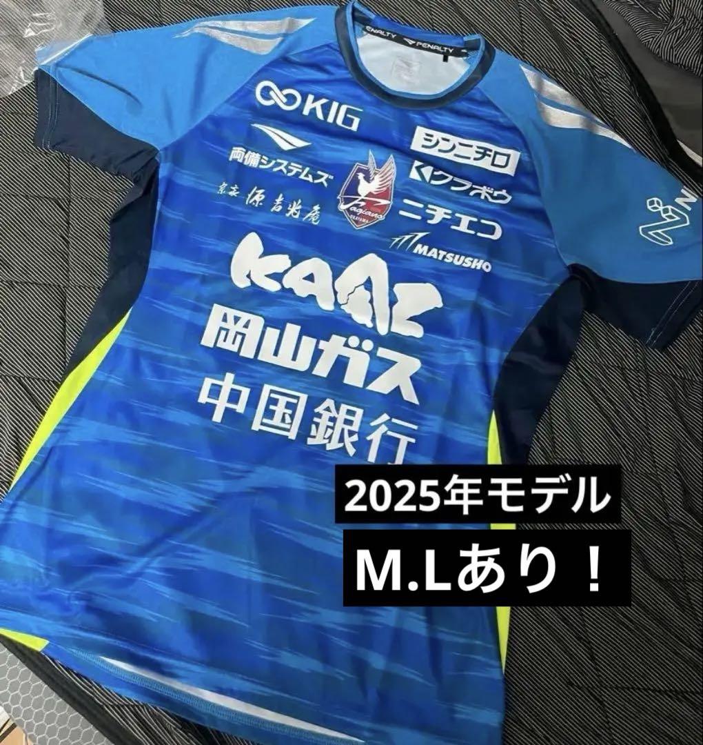 【即日発送可能】ファジアーノ岡山 2025年 ユニフォーム Lサイズ 新品未使用 2025オーセンティックユニフォーム 予約販売のお知らせ