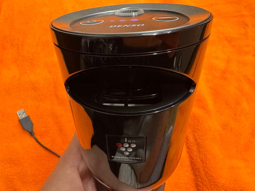 DENSO 車載用プラズマクラスターイオン発生機 カップタイプ ブラック PCDNT-B 044780-172 　未使用品 1円スタート デンソー(DENSO) 車載用プラズマクラスターイオン発生機 カップタイプ