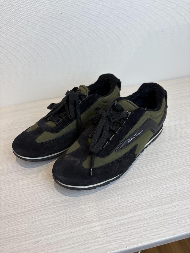 Salvatore Ferragamo スニーカー オリーブグリーン/ブラック