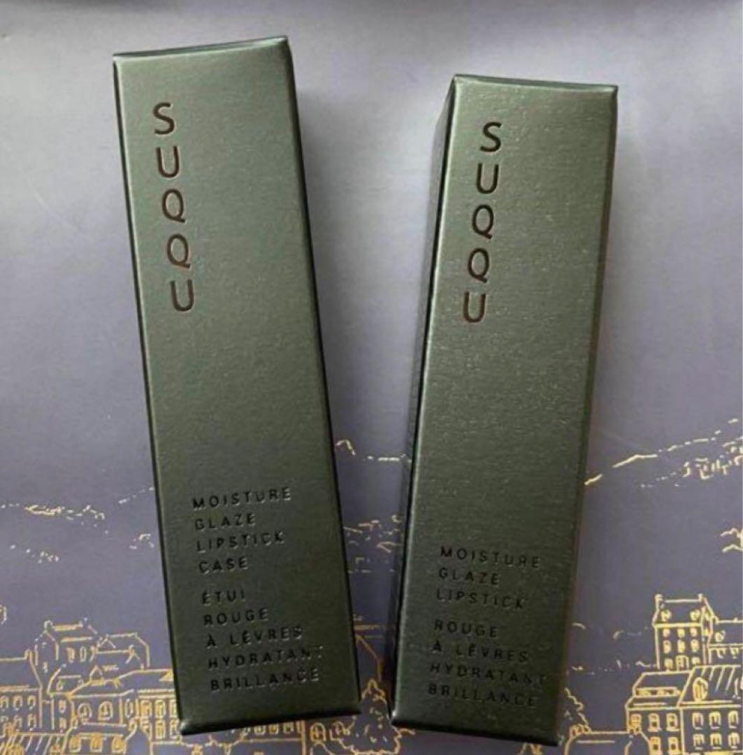 新品 SUQQU モイスチャーグレイズリップスティック 107 瑞桃 ケース付き