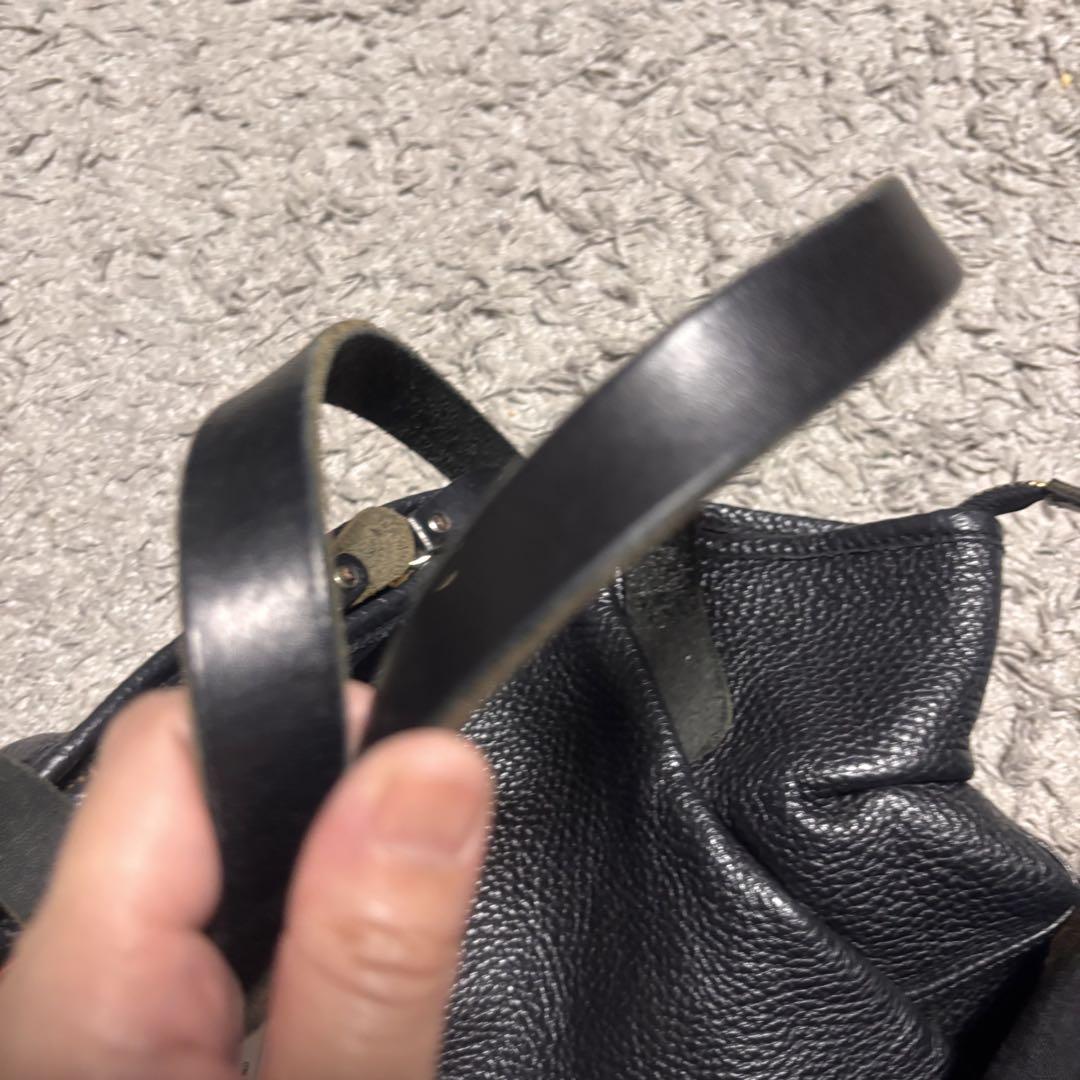 Ense アンサ　 レザートートバッグ ミニ　ブラック