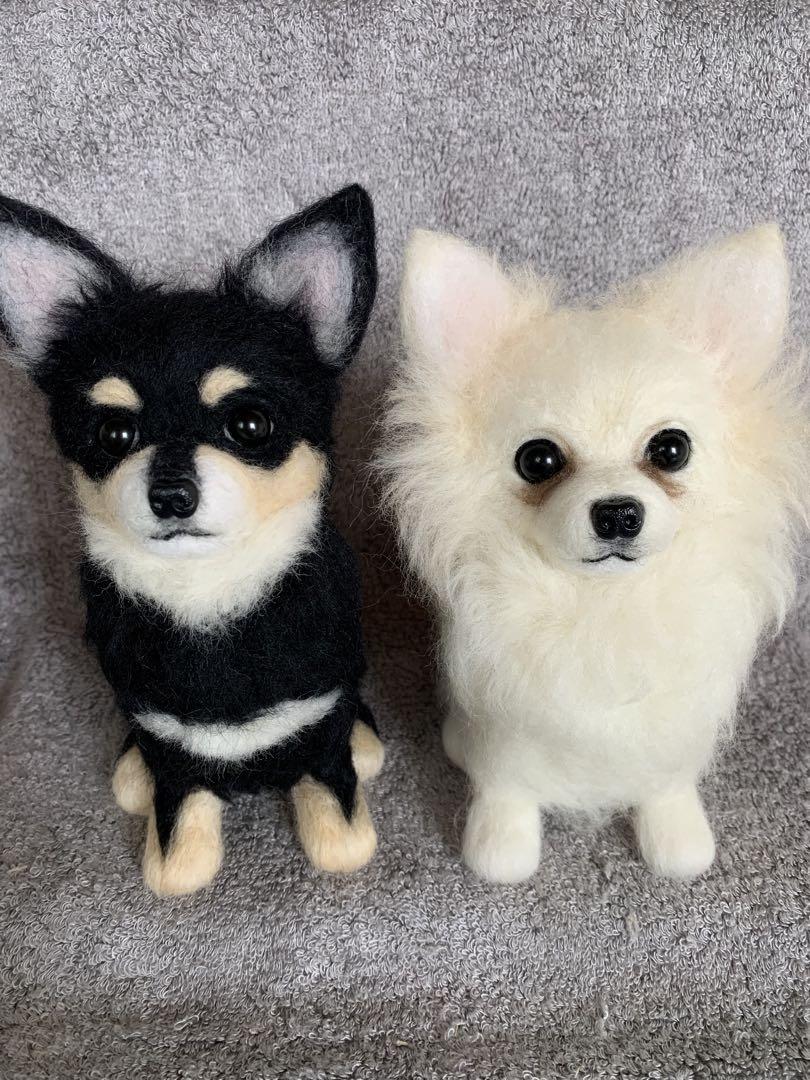 ⭐️マリリンオーダー⭐️ 羊毛フェルト犬・おすわりチワワちゃん