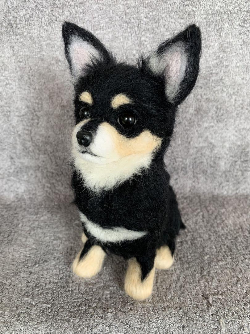 ⭐️マリリンオーダー⭐️ 羊毛フェルト犬・おすわりチワワちゃん