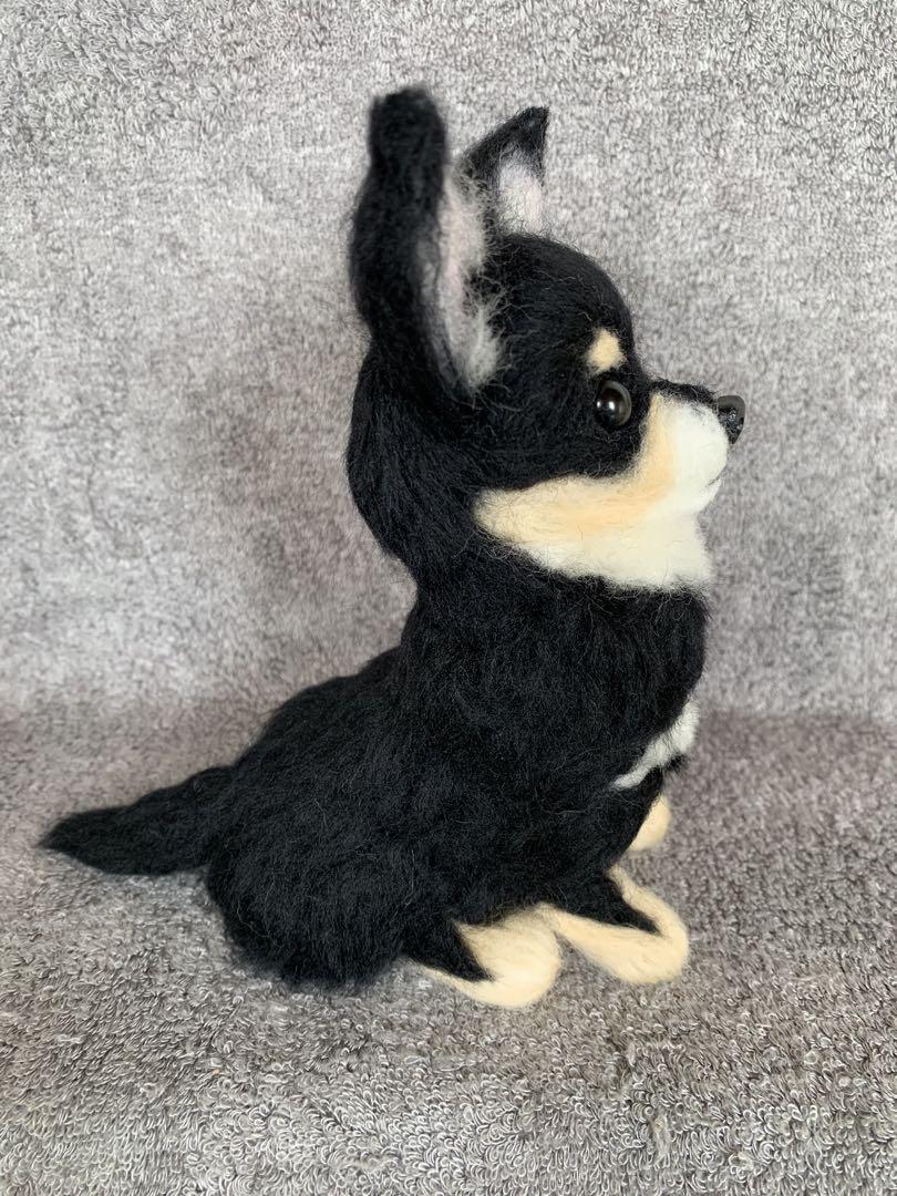 ⭐️マリリンオーダー⭐️ 羊毛フェルト犬・おすわりチワワちゃん