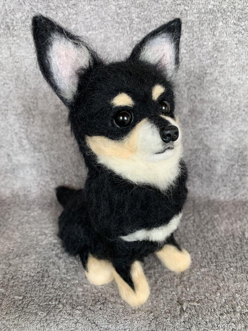 ⭐️マリリンオーダー⭐️ 羊毛フェルト犬・おすわりチワワちゃん