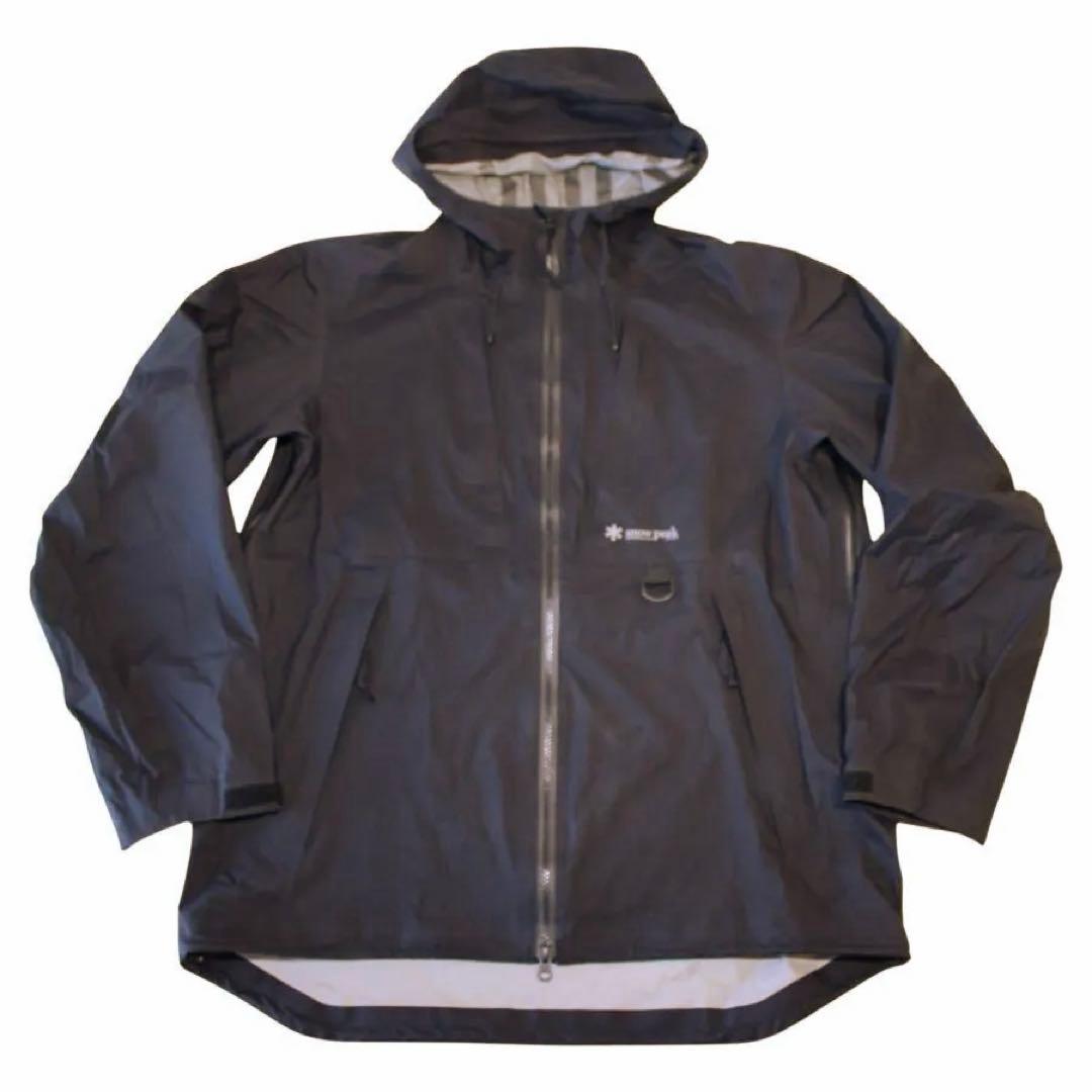 snow peak Jacket Black LARGE 防水透湿素材 スノーピーク パーカー