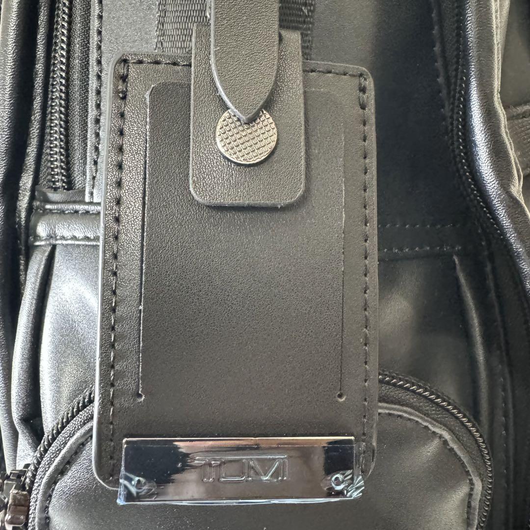 ✨新品未使用✨　TUMI  バッグパック　オールレザー　新品タグ　保存袋付き