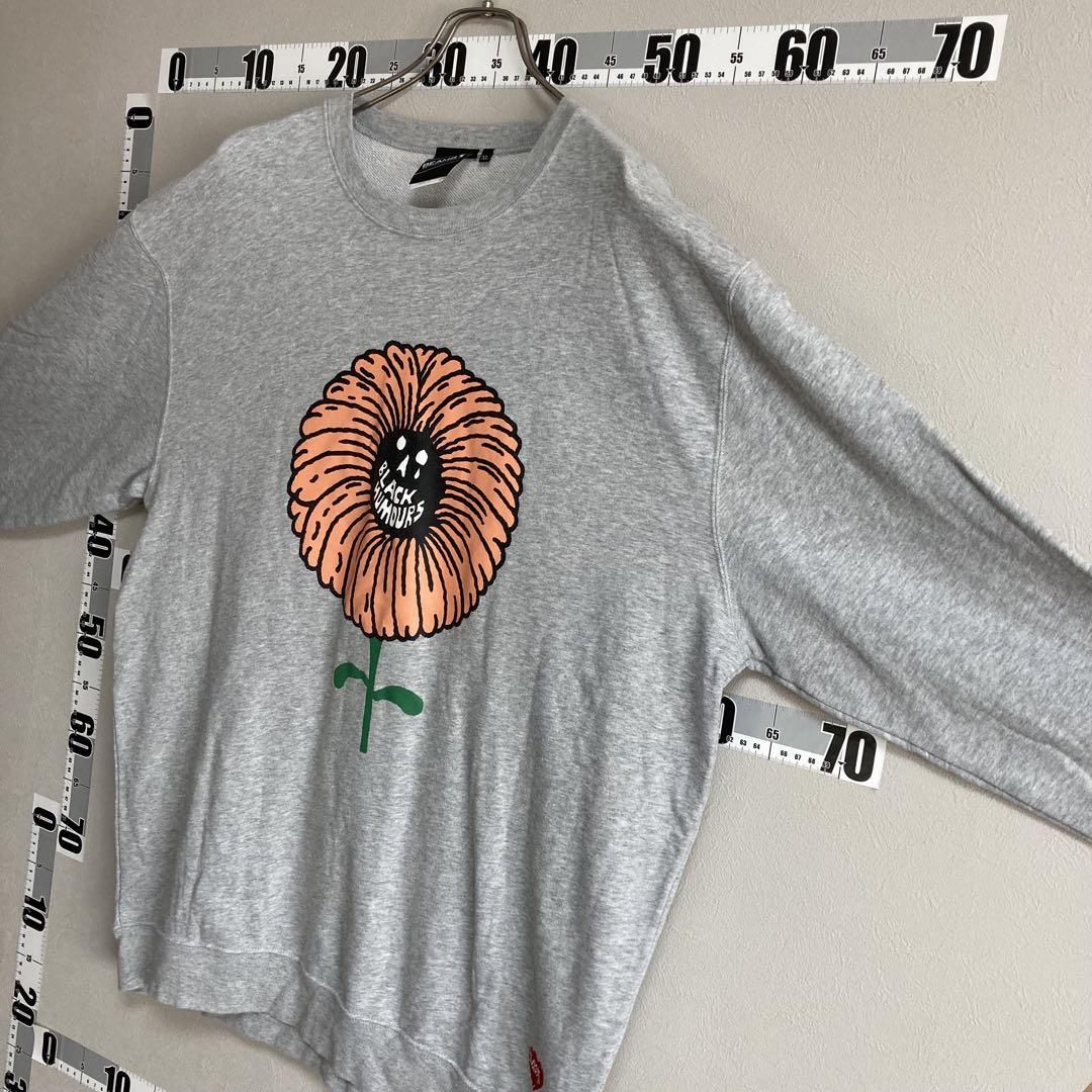 BEAMS ビームス トレーナー スウェット グレー XL 大きいサイズ 花柄