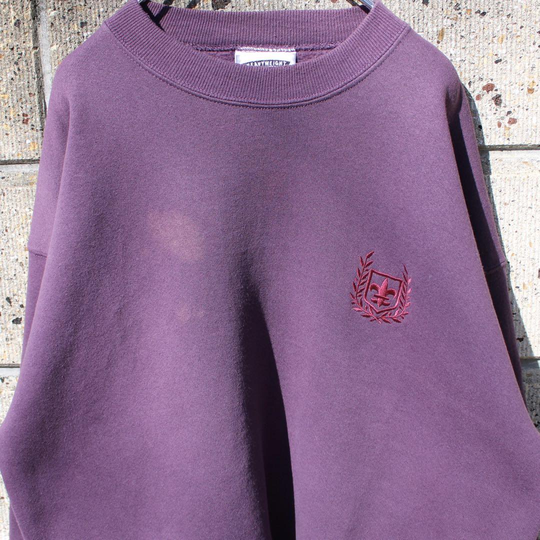 USA製 90's Lee USカレッジ系ロゴ刺繍 大きめ 古着 スウェット