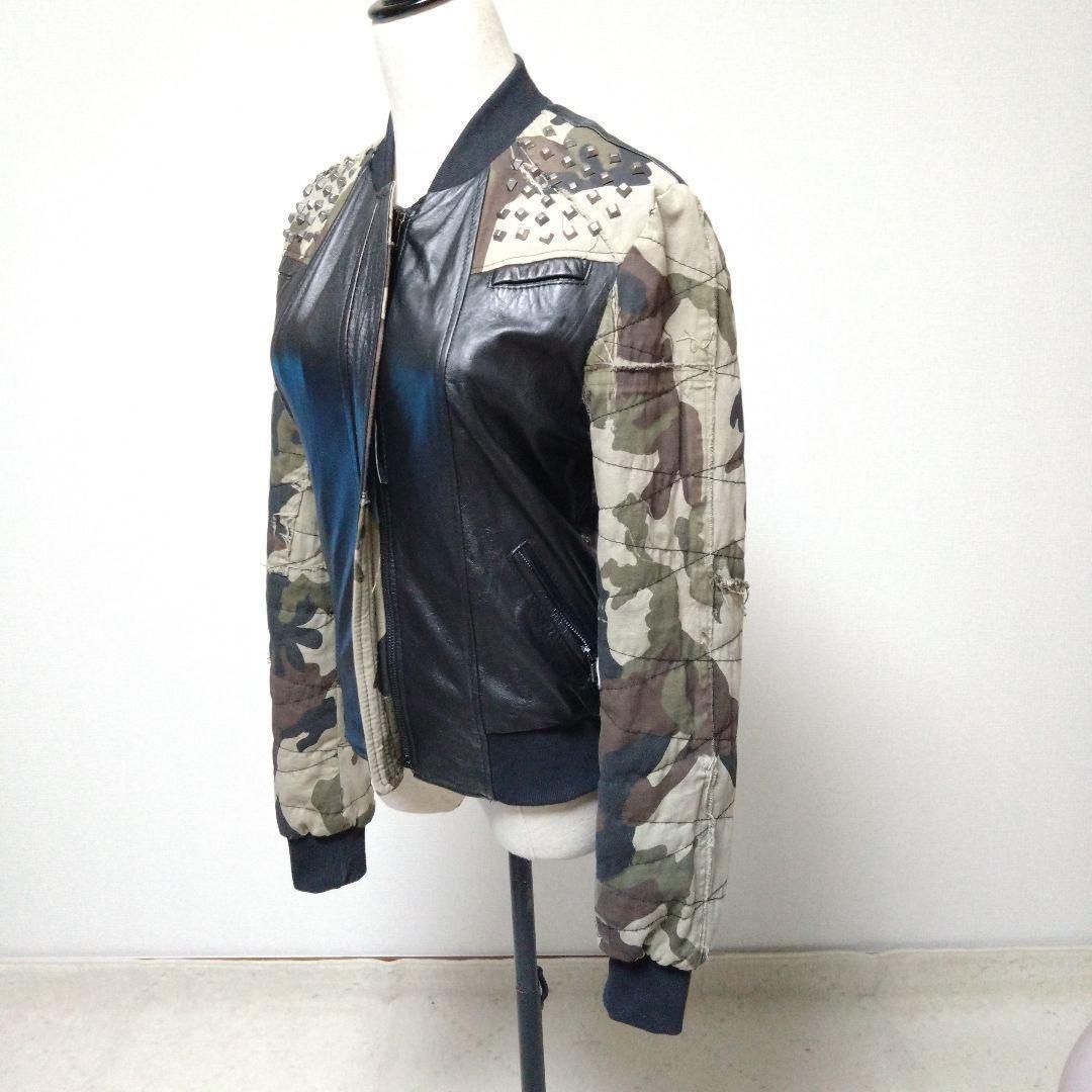 美品】Please イタリア製 レザージャケット ビンテージ風 ジャケット