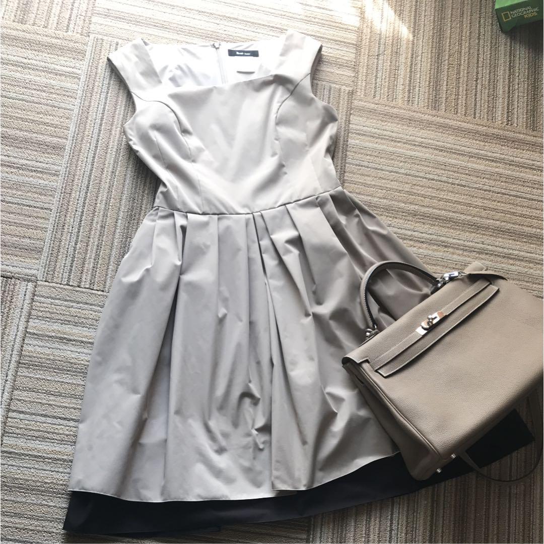 Rene 美品 36 ミルクティーベージュ ワンピース www.tempconqatar.com