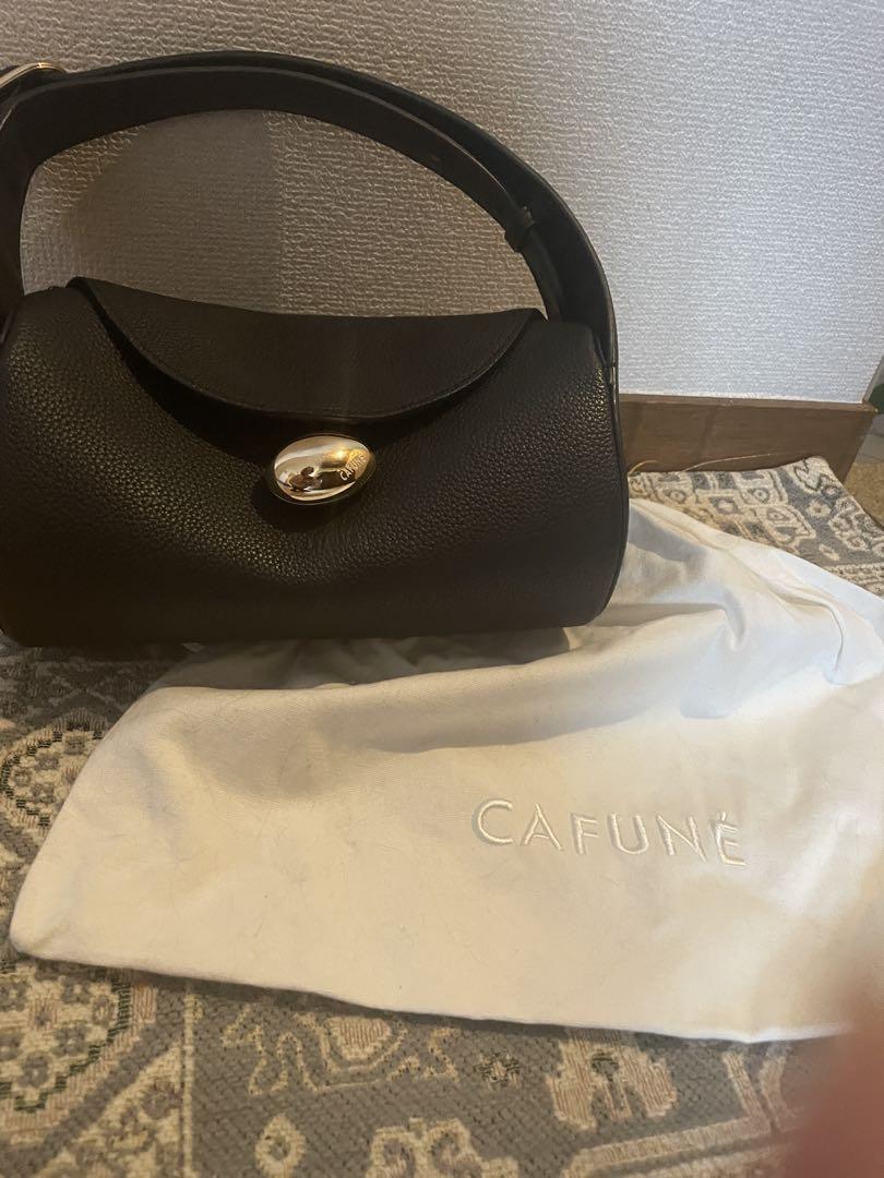 CAFUNÉ ブラックレザーハンドバッグ CAFUNÉ ブラックレザーハンドバッグ カフネ