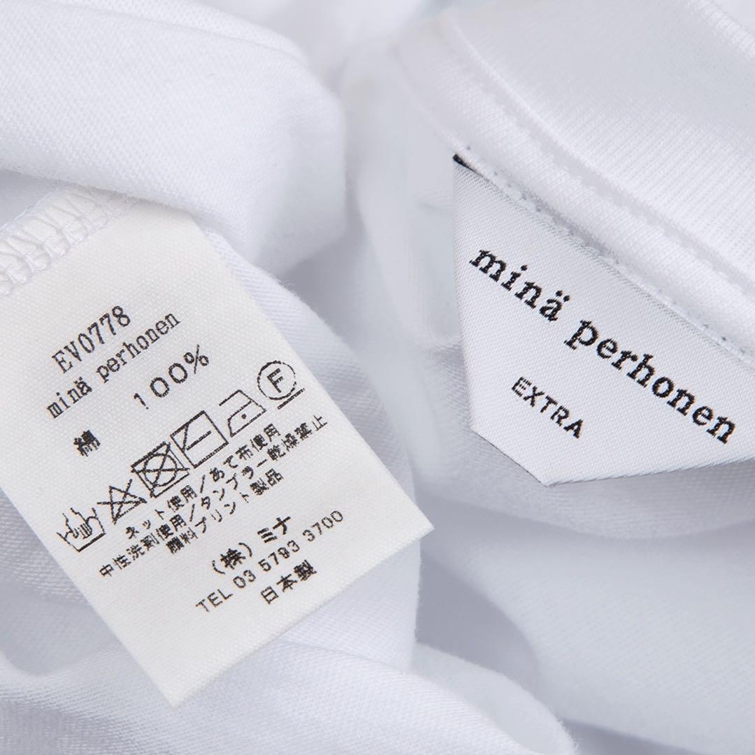 極美品 mina perhonenボックスロゴ 長袖カット