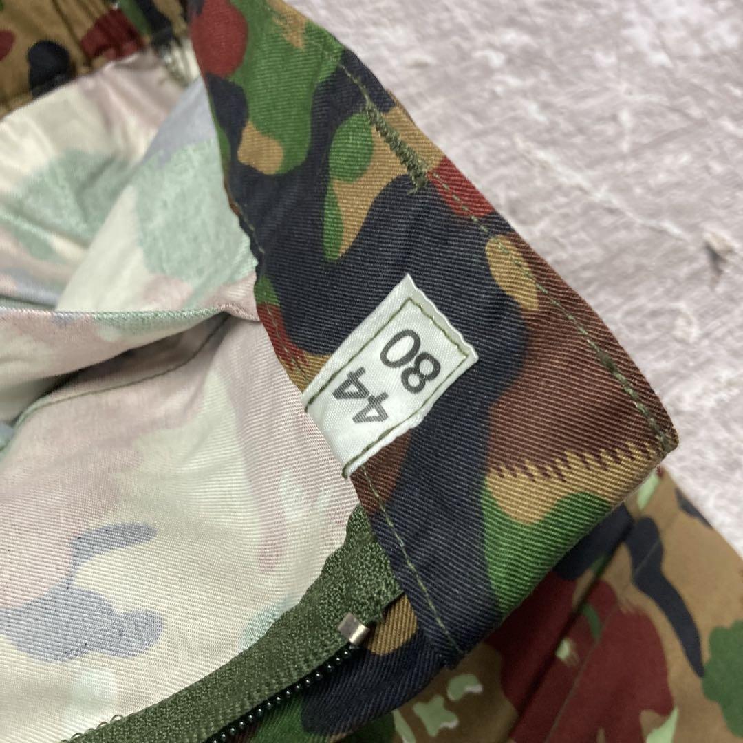 実物80s90sデッドストックスイス軍M83アルペンカモカーゴパンツミリタリー