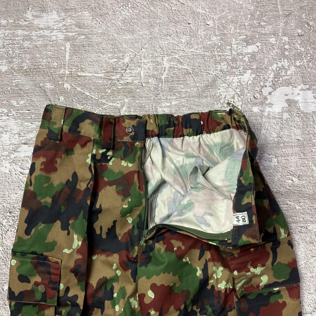 実物80s90sデッドストックスイス軍M83アルペンカモカーゴパンツミリタリー