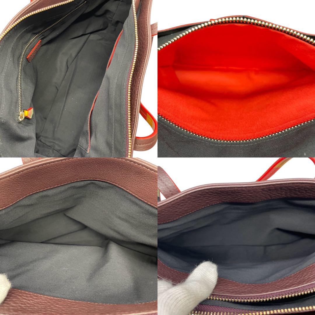 袋付き✨️Paul Smith ハンドバッグ ストライプハンドル ロゴ A4可