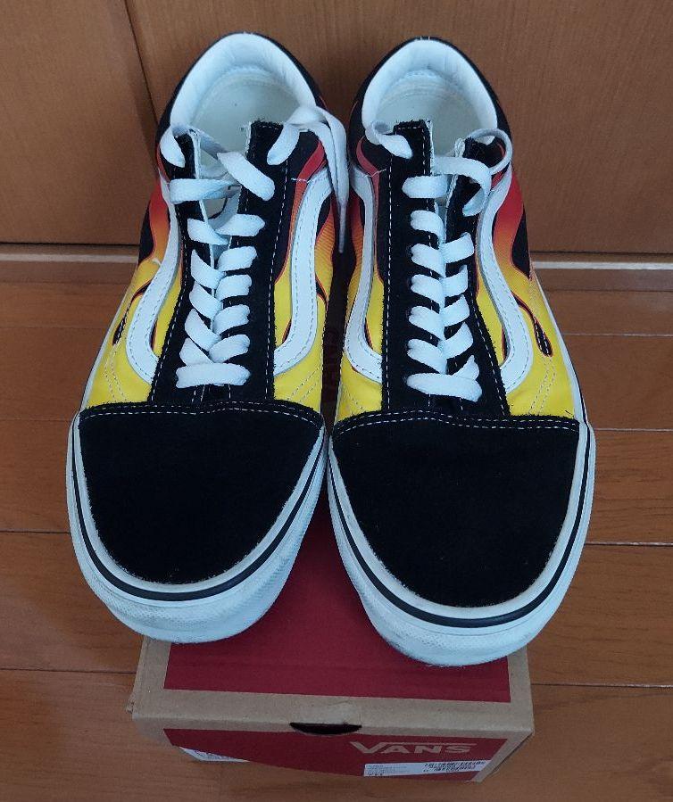 在庫 vans old skool FLAME フレイム ファイヤーパターン b8Qr1-m94380253718 在庫大得価