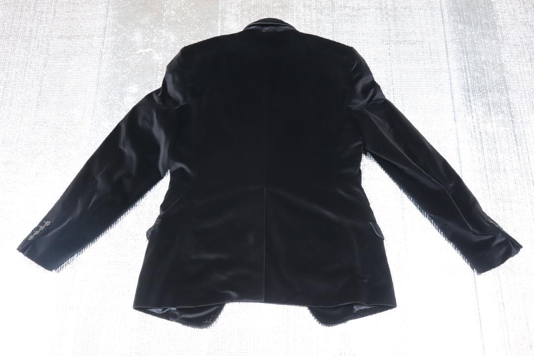 DOLCE&GABBANA ドルチェ&ガッバーナ ベロアテーラードジャケット46