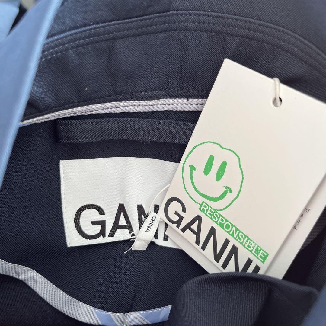 GANNI ガニー デザインブルゾン ジャケット S/Mサイズ 画像6