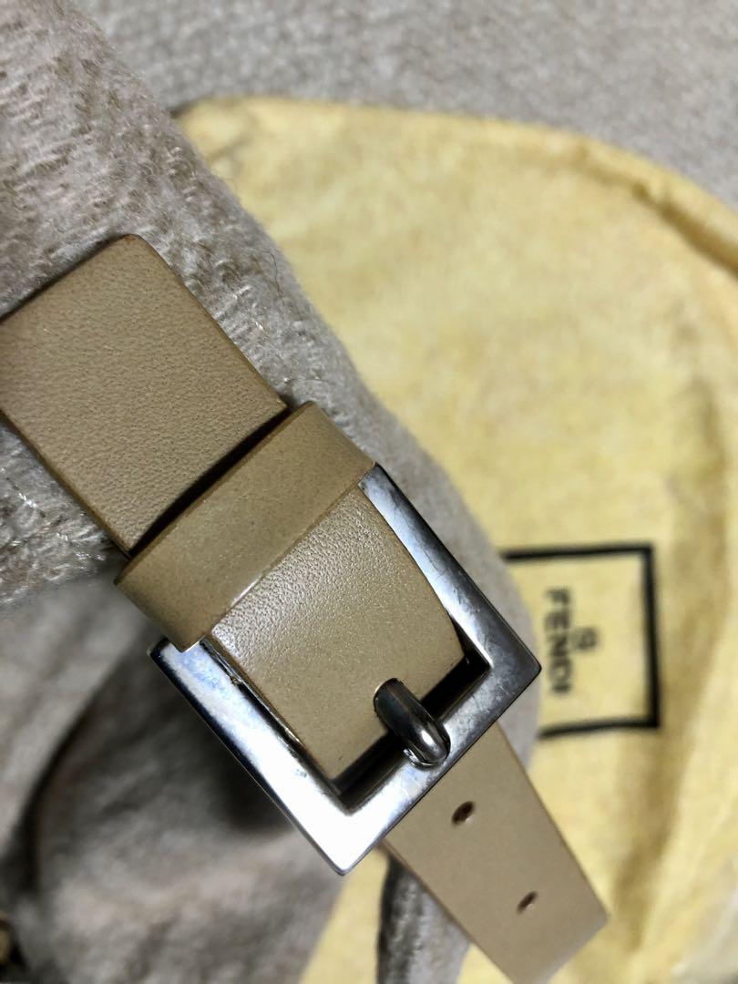 【最終値】FENDI フェンディ ズッカ柄 バッグ ウール ベージュ