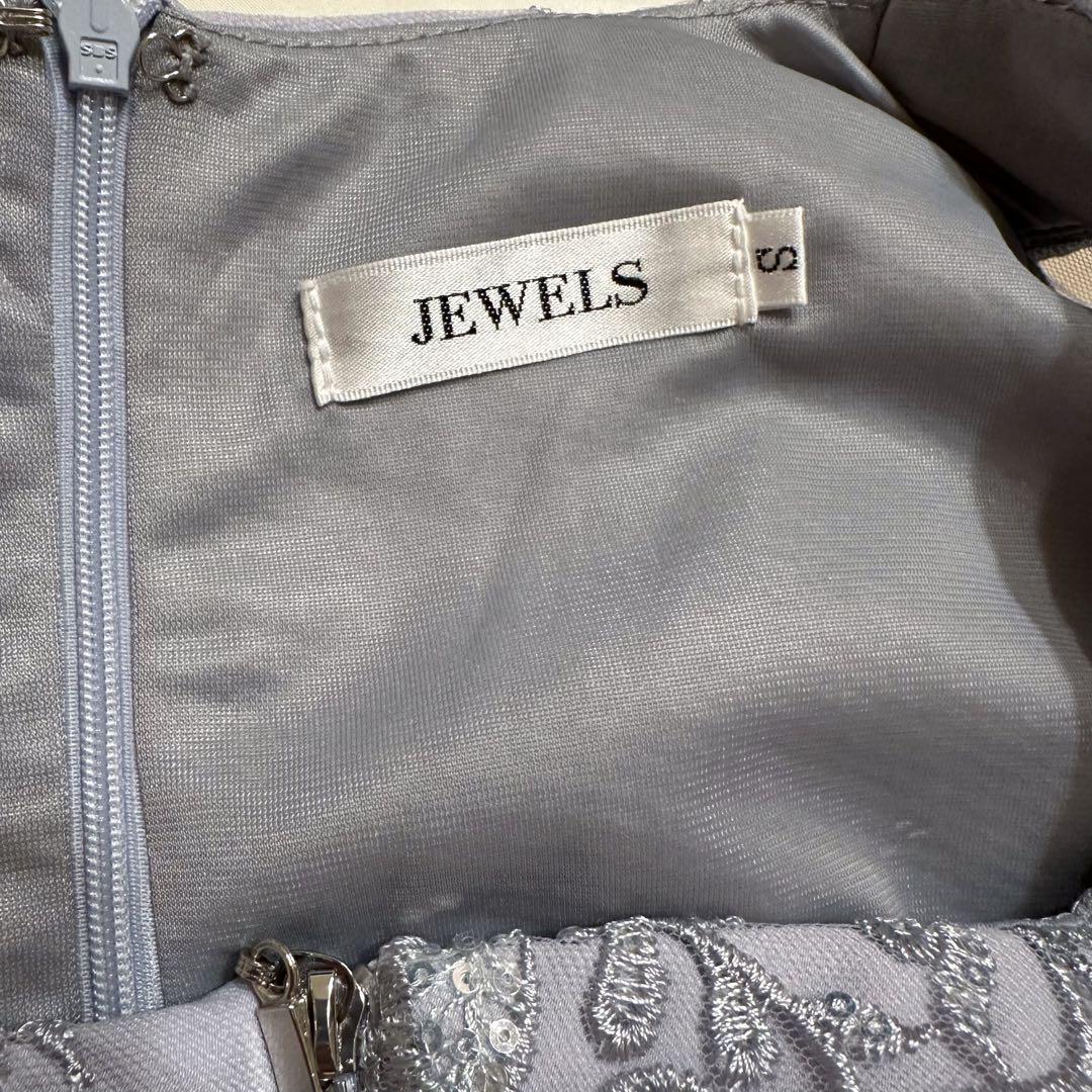 JEWELS シアー袖ミニドレス