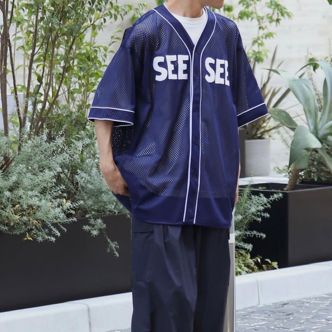 ネット直販店 SEE SEE シーシー 22SS メッシュベースボールシャツ