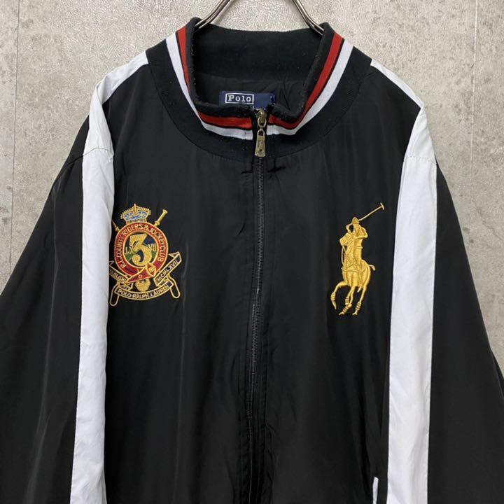 得価新作登場 レア○vintage ポロバイラルフローレン 刺繍ナイロンジャケット XL 3hsc8-m94390502970 NEW格安