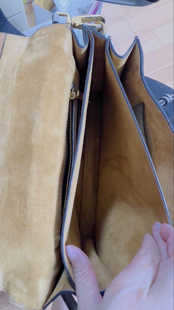 miu miu グレー オレンジ ハンドとシュルダバッグ