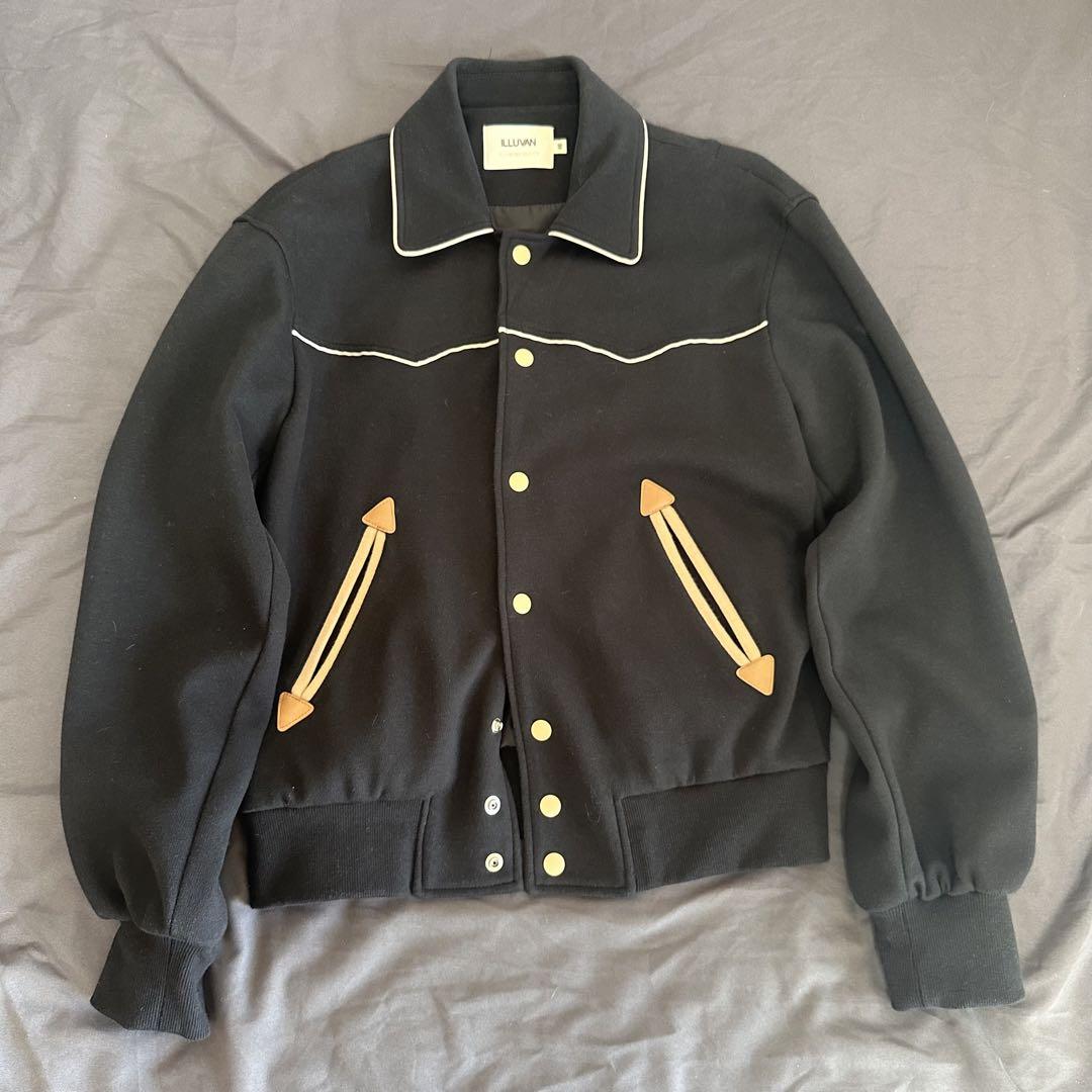 HEAVY COTTON WESTERN JACKET ブラック