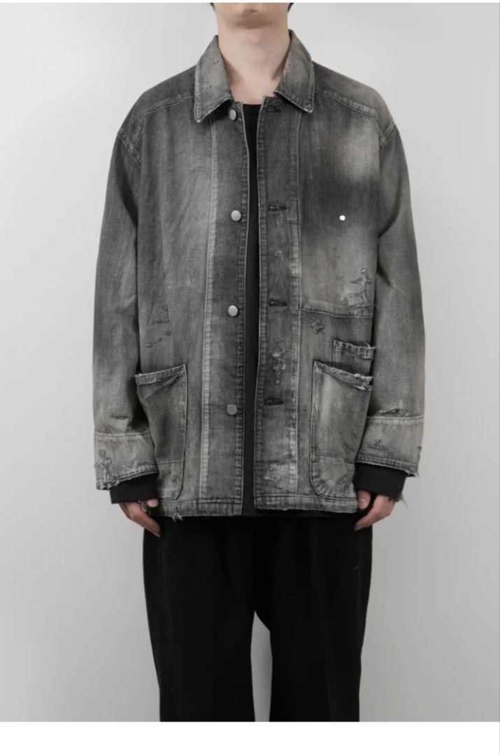 【Ancellm】DENIM COVERALL Jacket 25ss