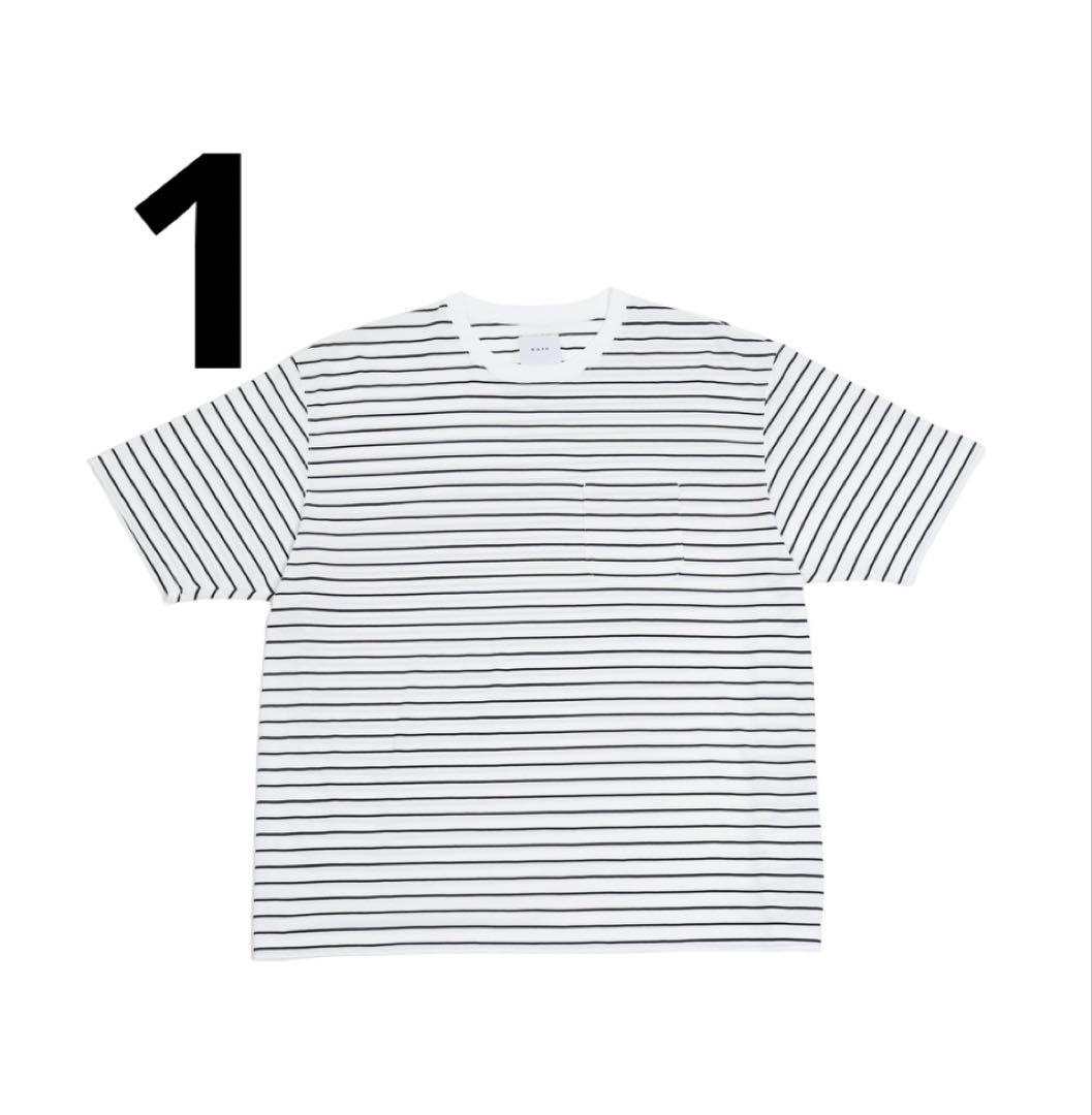 KAJA HIGH GAUGE BORDER POCKET TEE