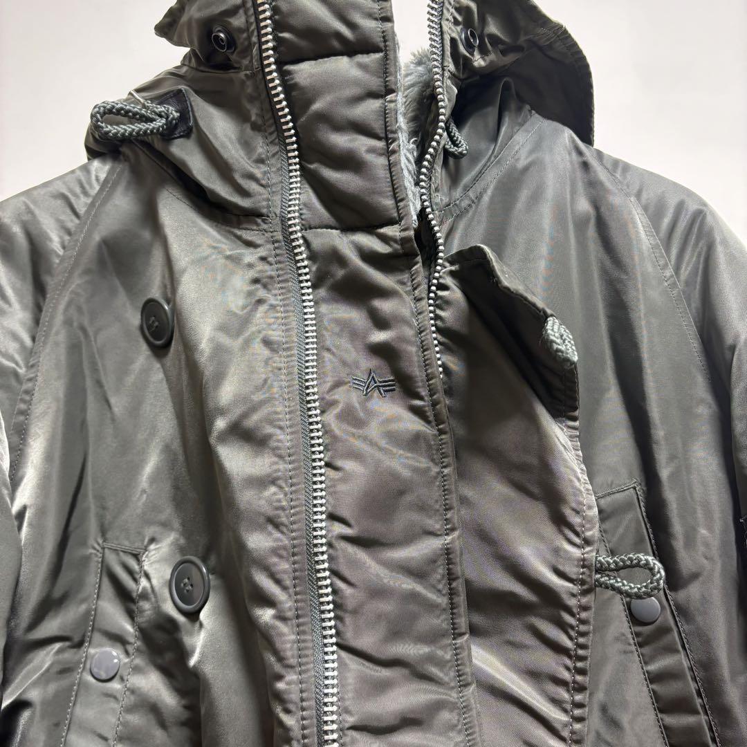 ALPHA INDUSTRIES ダウンジャケット オリーブ　vintage