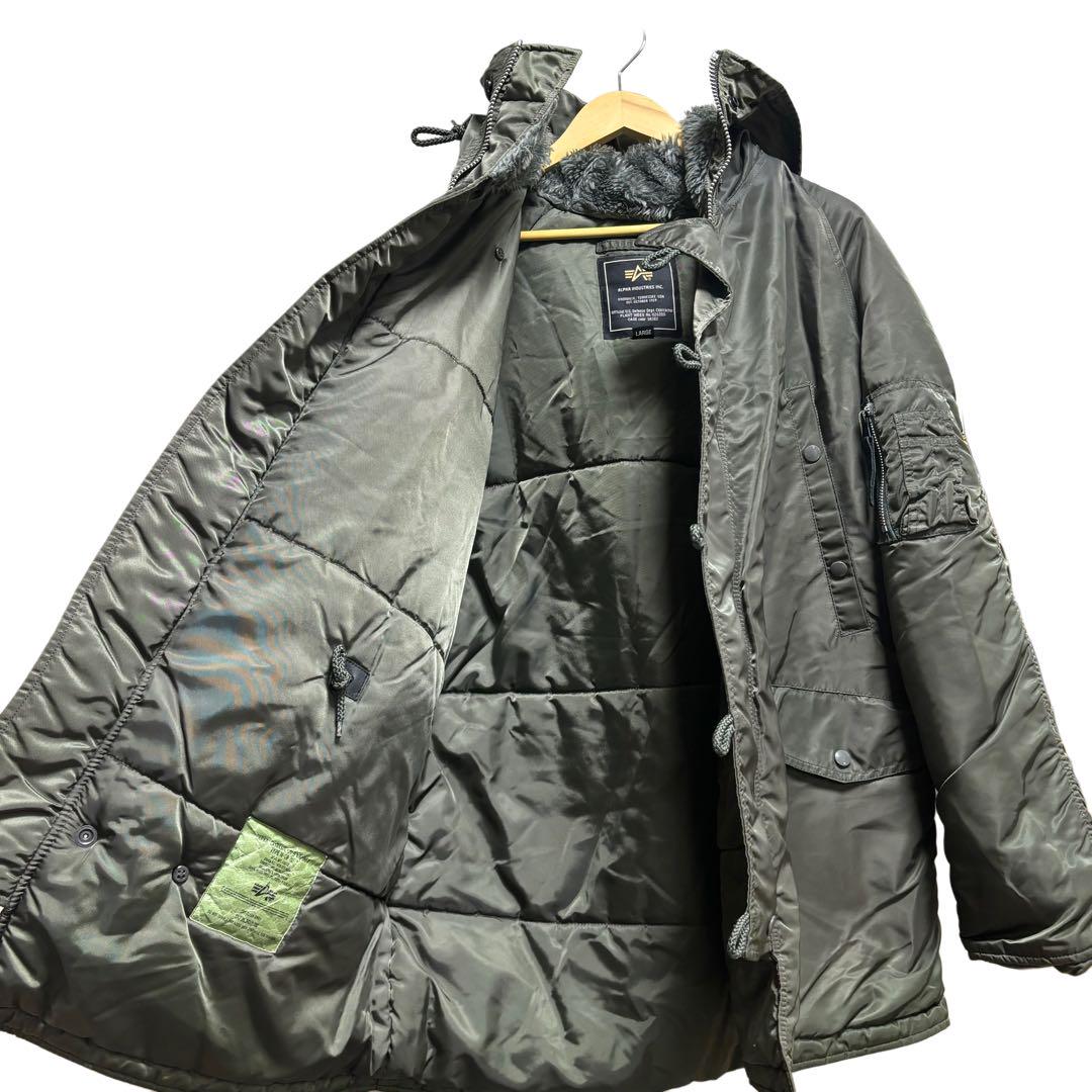 ALPHA INDUSTRIES ダウンジャケット オリーブ　vintage