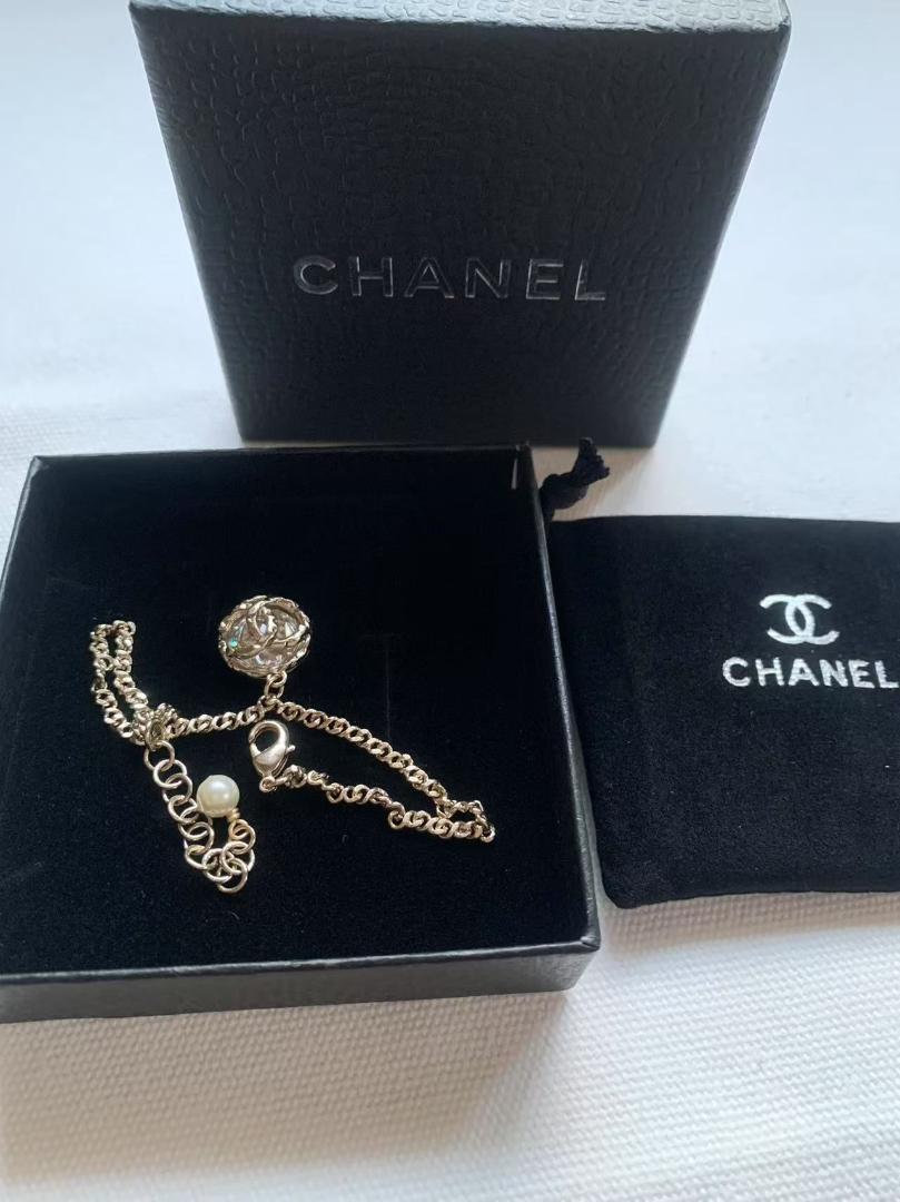 CHANEL ゴールド ネックレス パール付き