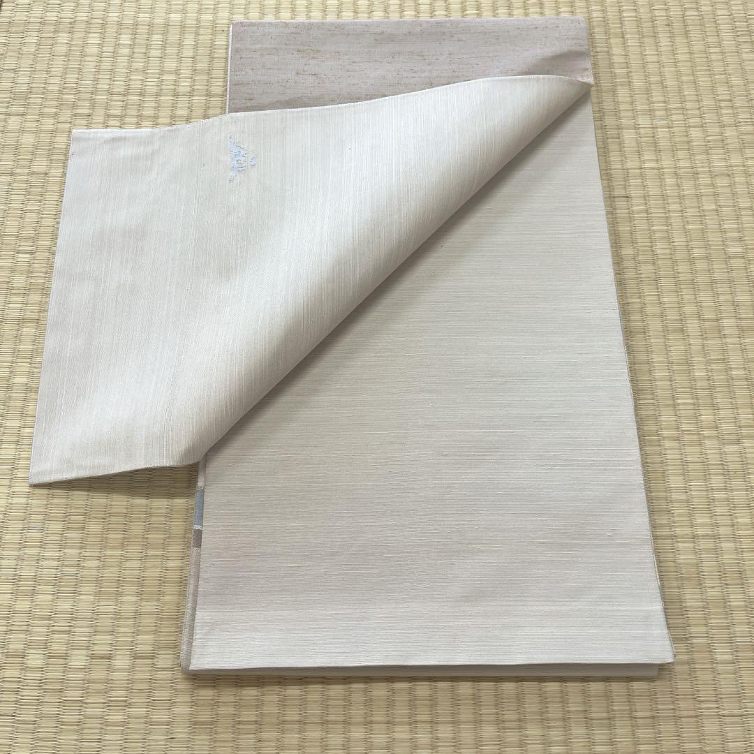 正絹 袋帯 両面 能州紬 上島洋山【ますいわ屋】