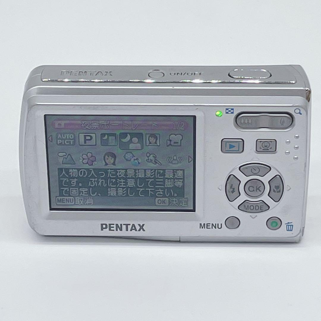 PENTAX OPTIO E60 コンデジ 動作確認済 単三電池駆動