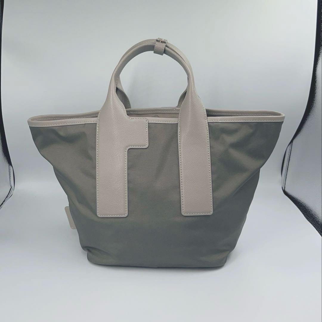【値下げ】 極美品✨FURLAフルラ トートバッグ カーキ 2WEYショルダー バッグ