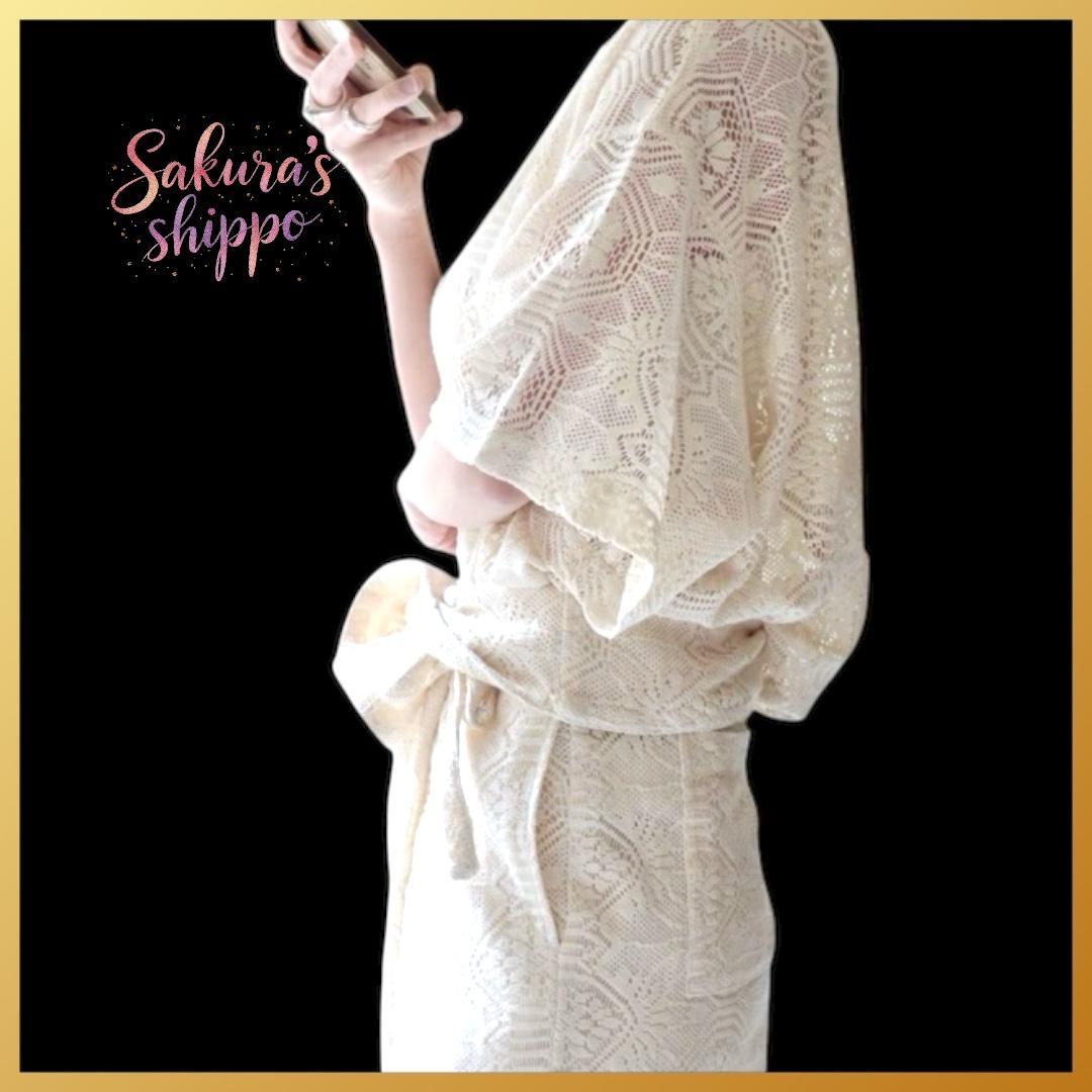 新品タグ付　SEEALLシーオール　オーバー・レースシャツ　Tシャツ