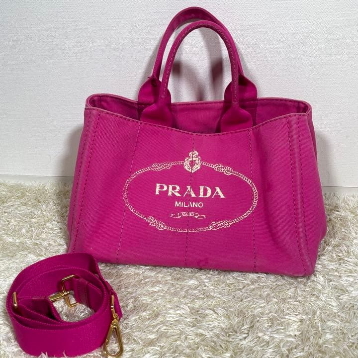 PRADA プラダ カナパ 2way バッグ ショルダー紐付き 6100円 レディース