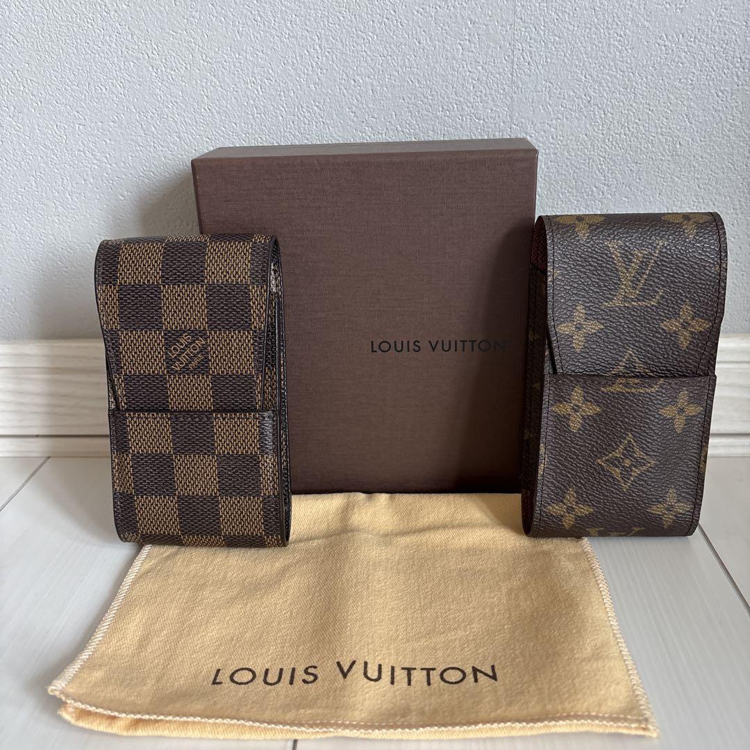VUITTON シガレット&小物ケース ダミエ　モノグラム　2個セット