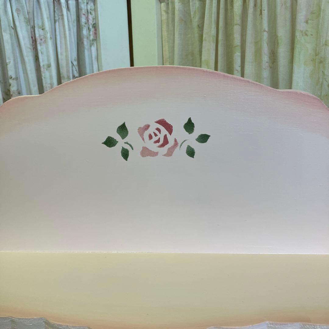 薔薇のロマッティックシェルフS ピンク W40D20H50cmマニーイマン好き向