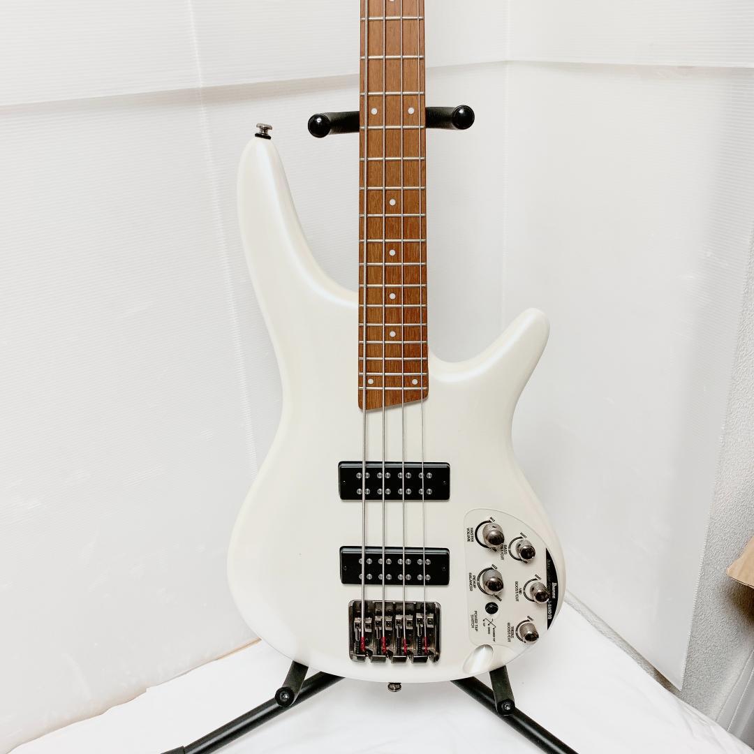美品 Ibanez アイバニーズ SR300E-PW エレキベース ホワイト