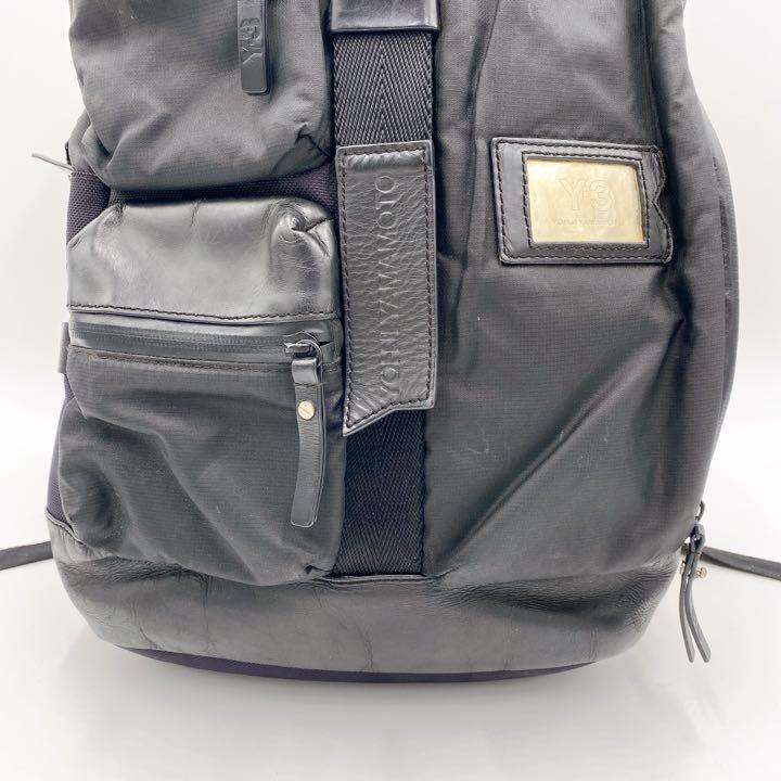 赤字超特価HOT Y-3 レザー ブラック ネイビー ol0pN-m94404566173 ヨウジヤマモト バックパック キャンバス 新作高品質