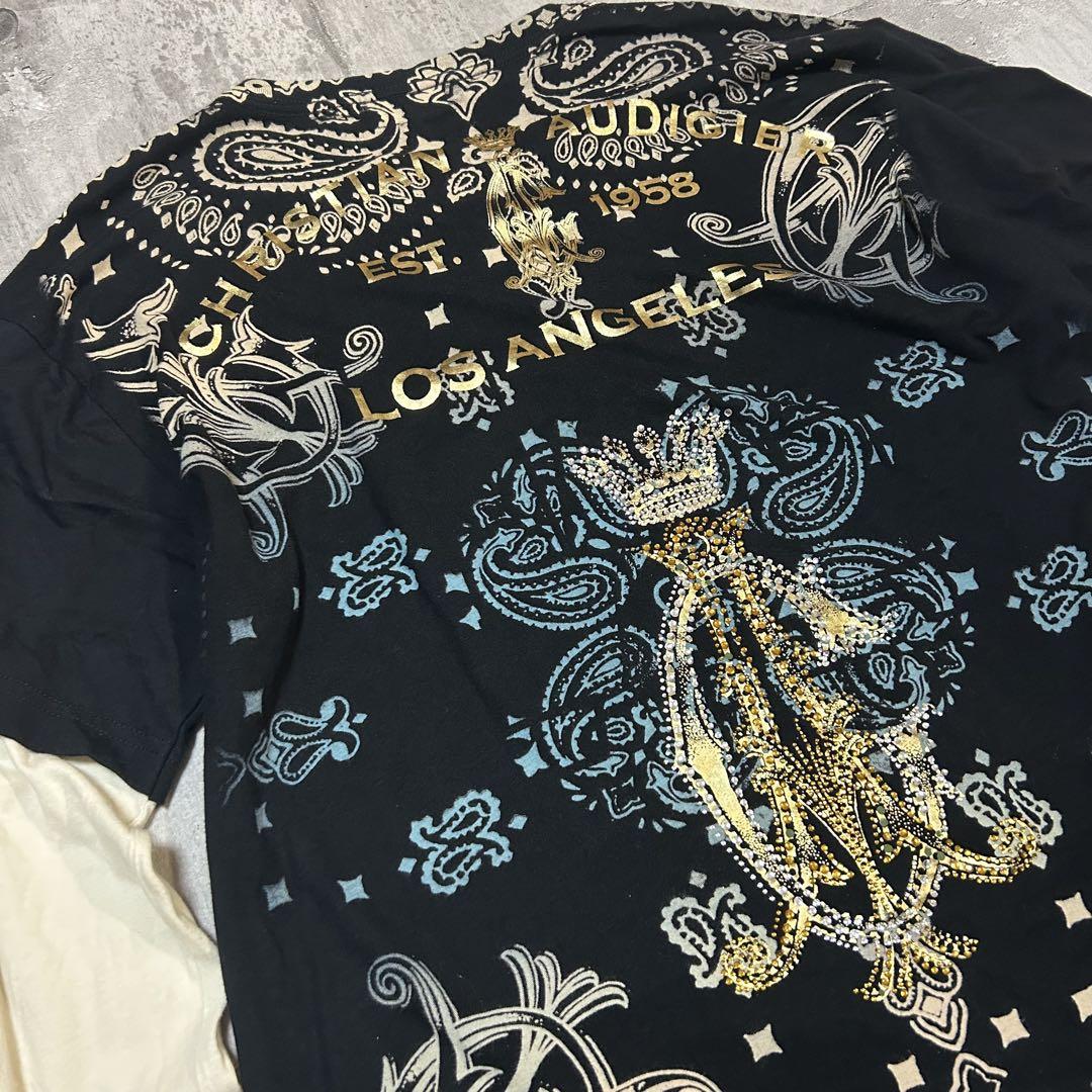 Christian Audigier double sleeve shirt
